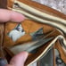 Vintage Japanese leather wallet with an embossed map of Japan on one side Dragon