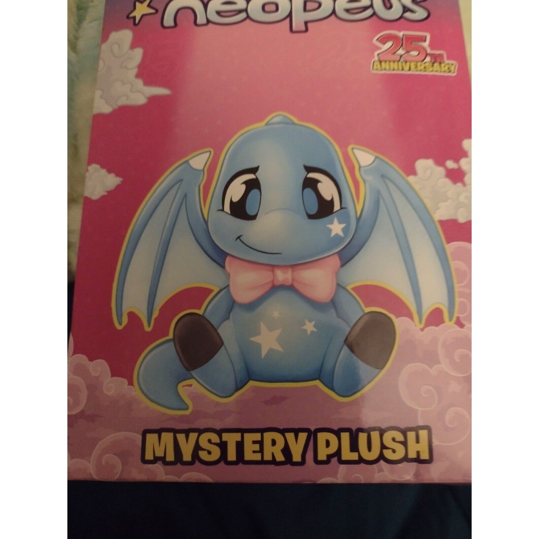 Neopets 25th Anniversary Mystery Plush Blue Shoyru New In Box Sealed In Plastic