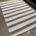 5'3 x 7'6 Feet Silver Grey Beige Handmade Boho Area Rug