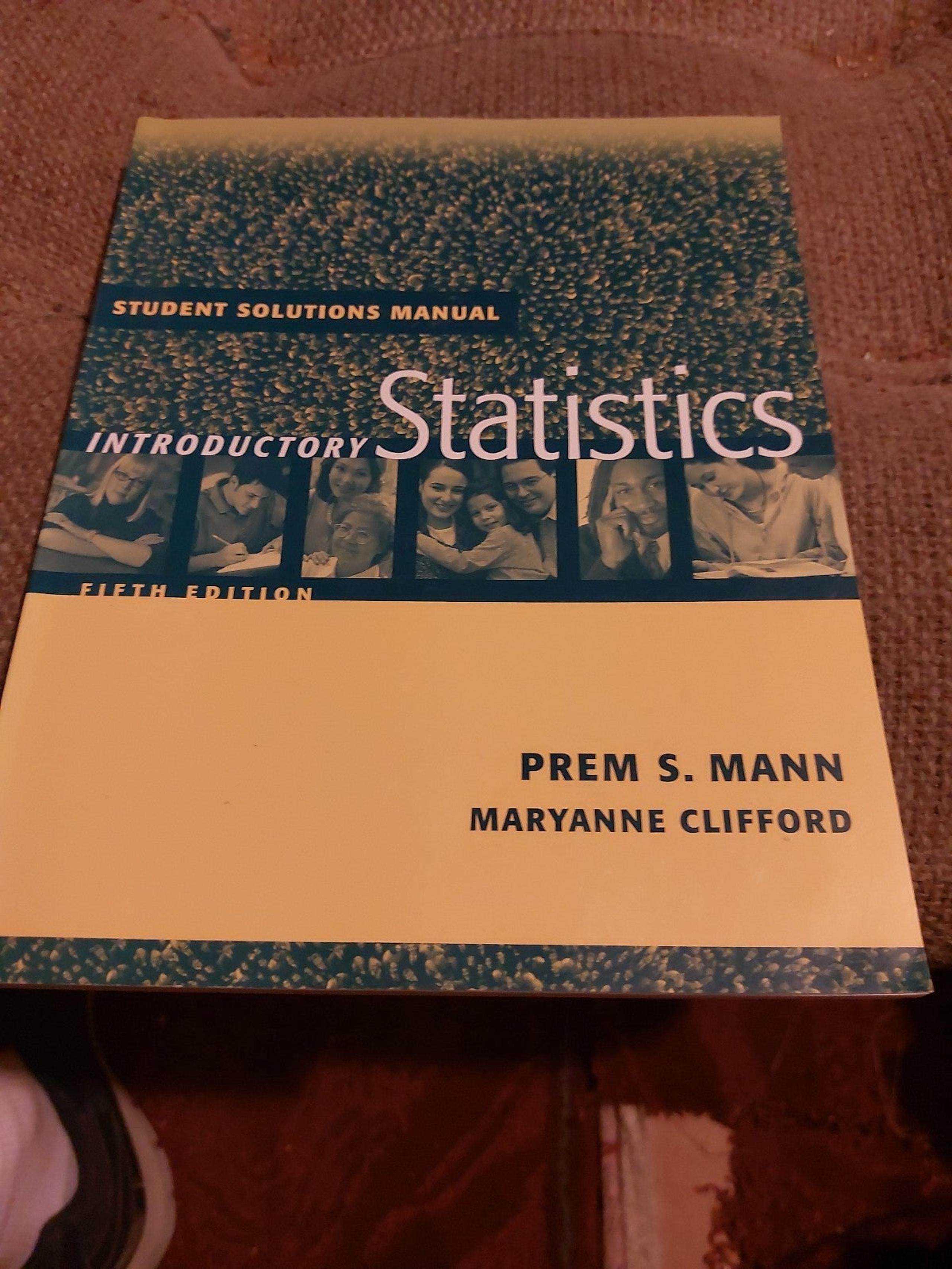 Introductory Statistics .Student solutions manual