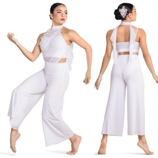 Revolution Tenth House dance costume white jumpsuit ELUSIVE TH23126 MA adult