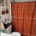 Mudcloth Fabric Shower Curtain, 72-Inch Ethnic African Inspired Boho Decor