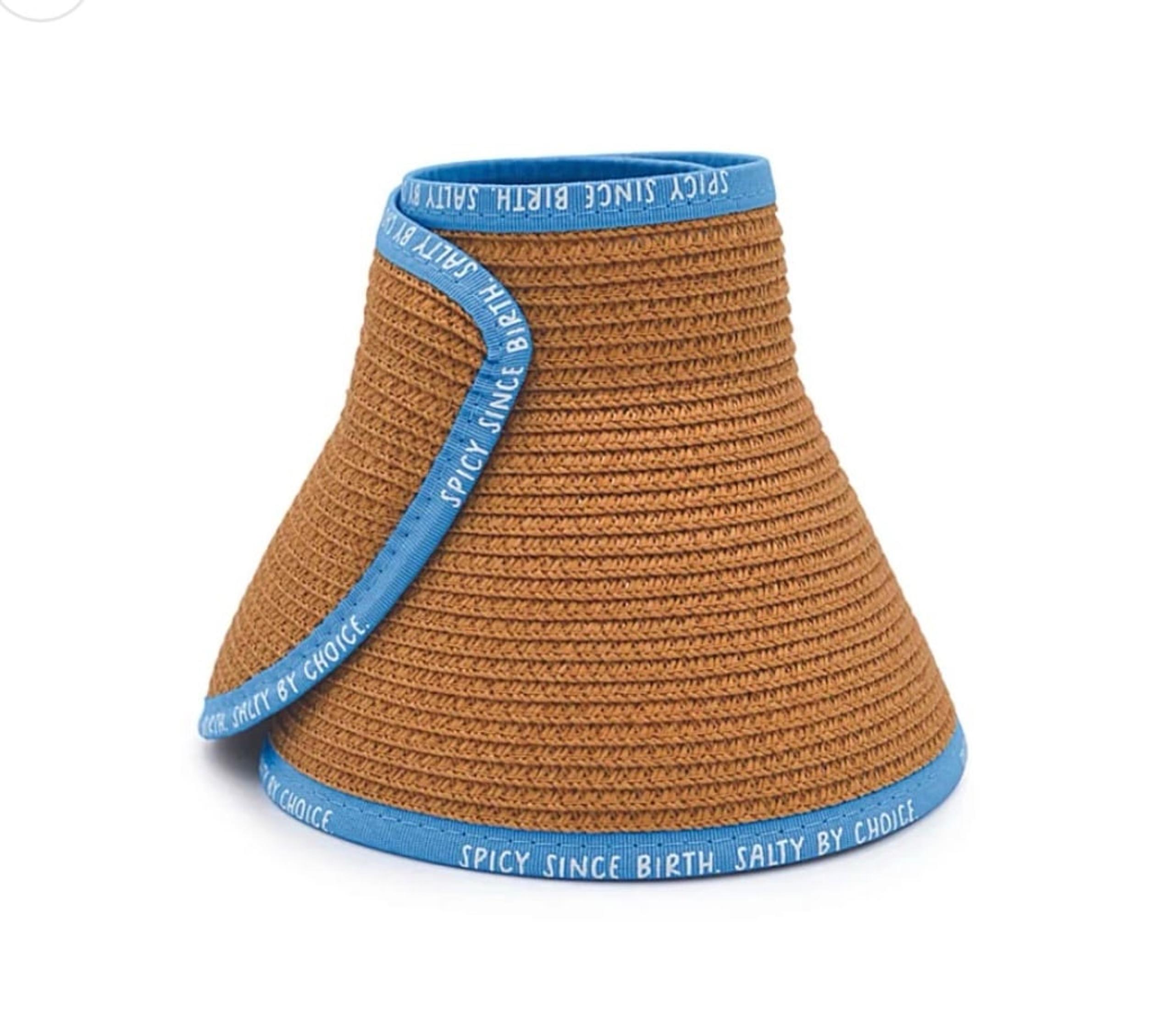 San Diego Hat Company Spicy & Salty Rollable Beach Sun Hat Visor