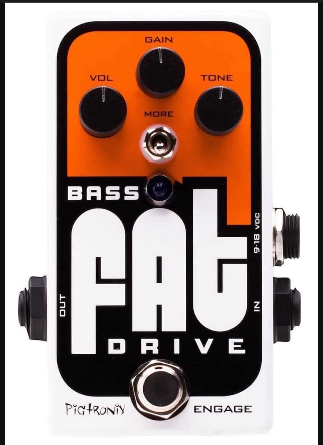 BASS DISTORTION PEDAL PIGTRONIX FAT DRIVE