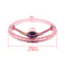 NEW NISMO Universal 6-Hole 350mm Deep Dish Pink Crystal Bubble Steering Wheel