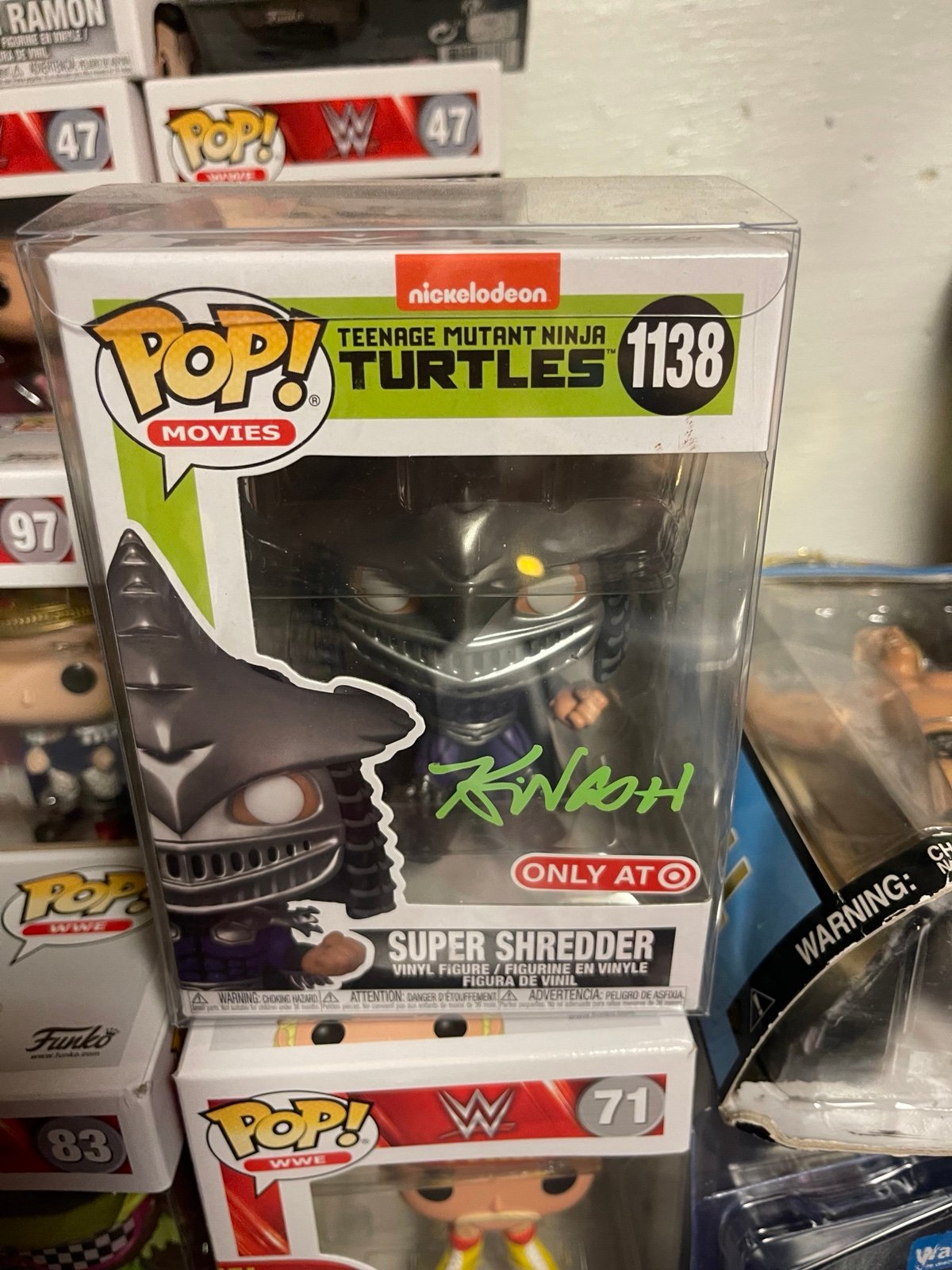 TMNT Autograph Shredder Funko (Kevin Nash)