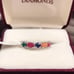 Genuine Gemstones Ring .925 Silver