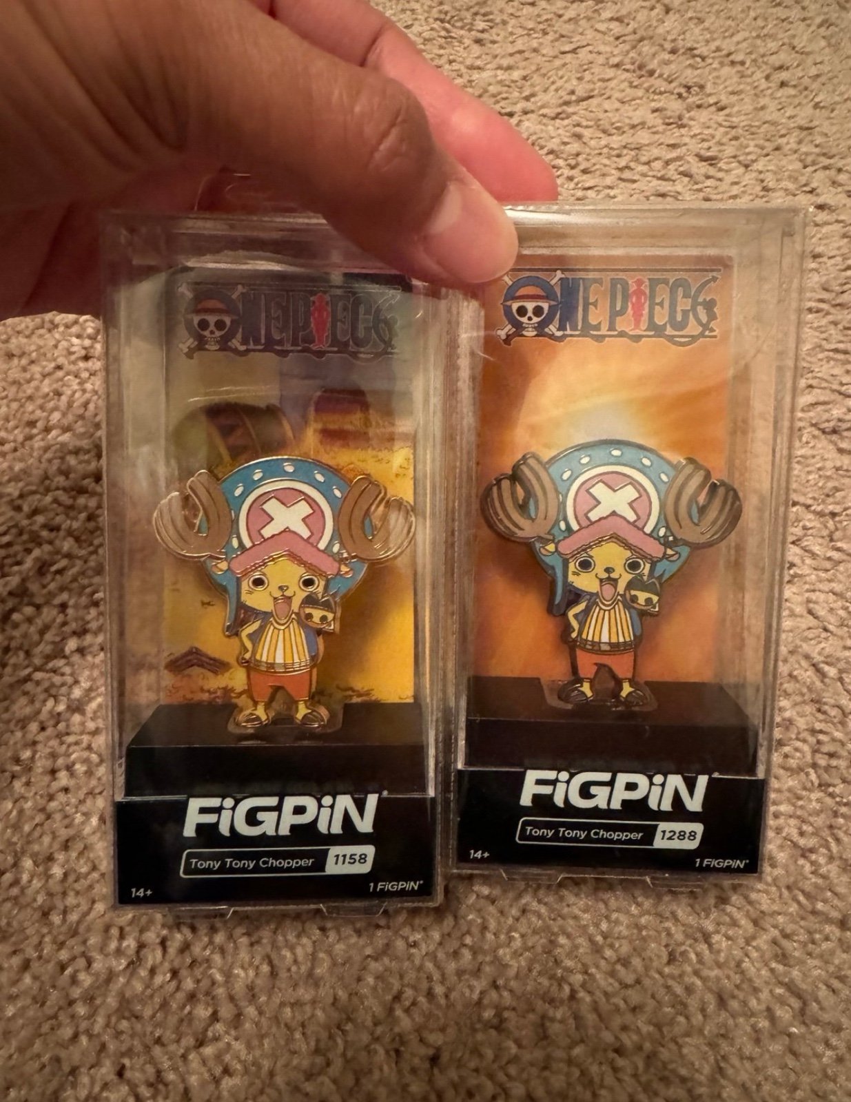 Figpin One Piece Tony Tony Chopper Locked Unopened Gold Chase LE 500 and common