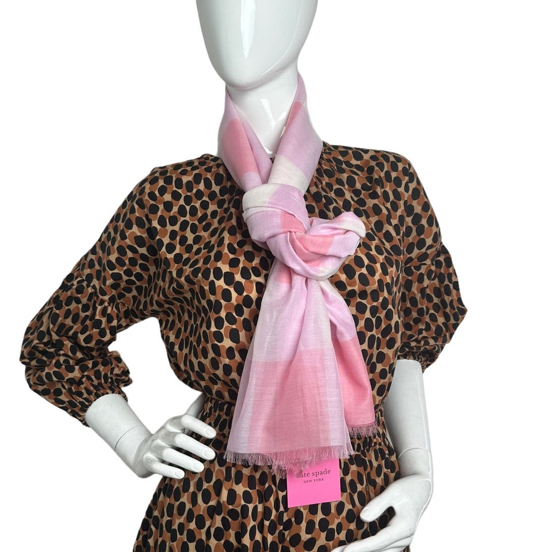 Kate Spade new york gingham oblong scarf