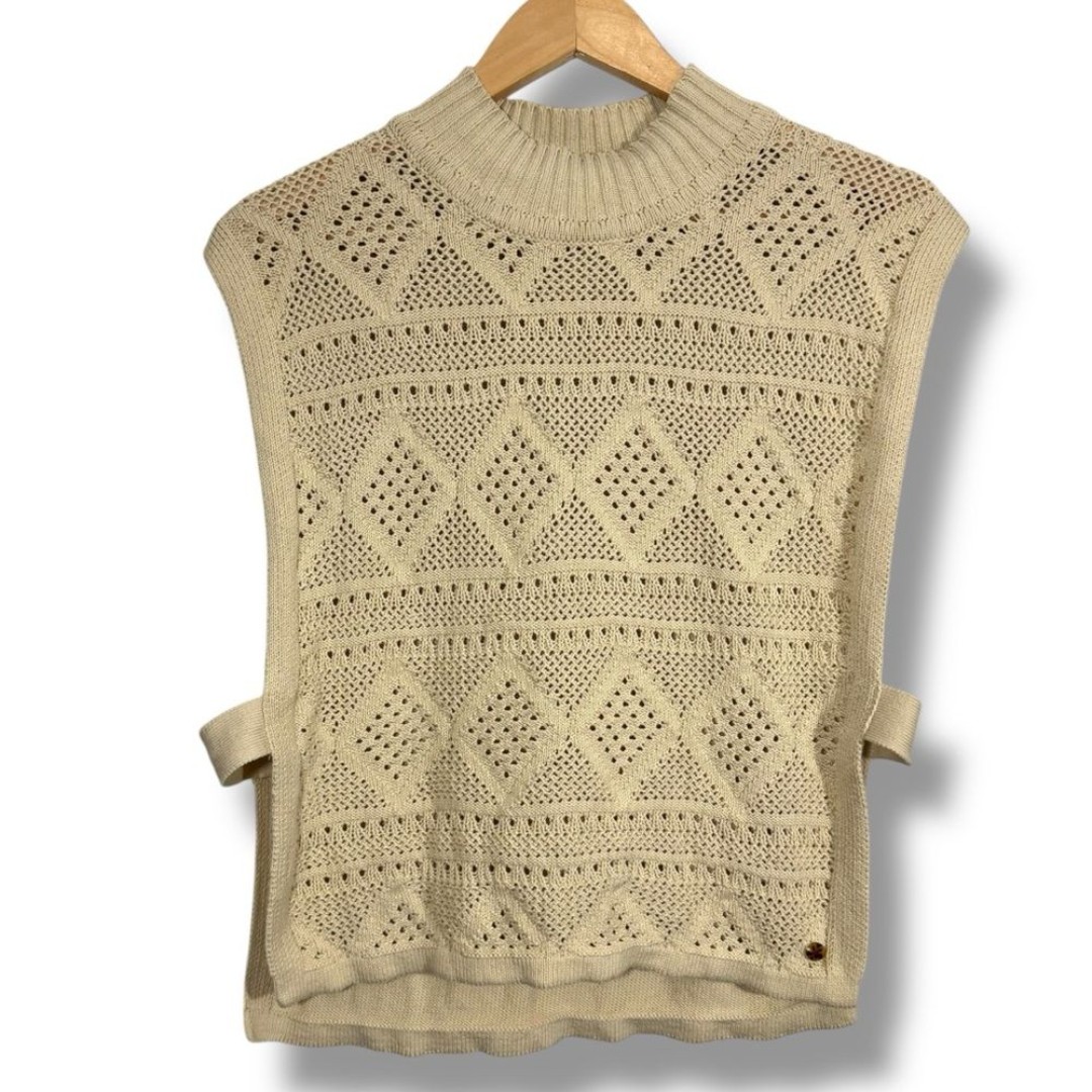Scotch & Soda Amsterdam Knit Beige Spencer Sweater Vest