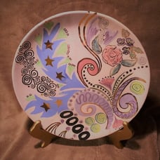 Vintage Italian Handcrafted Decorative Plate (1960s)