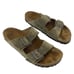 Preowned Birkenstock Men's Beige Suede Leather Sandals Size 9