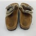 Preowned Birkenstock Men's Beige Suede Leather Sandals Size 9