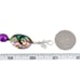 Vintage Donna Dressler Sterling Silver 925 Abalone and Purple Pearl Necklace 18