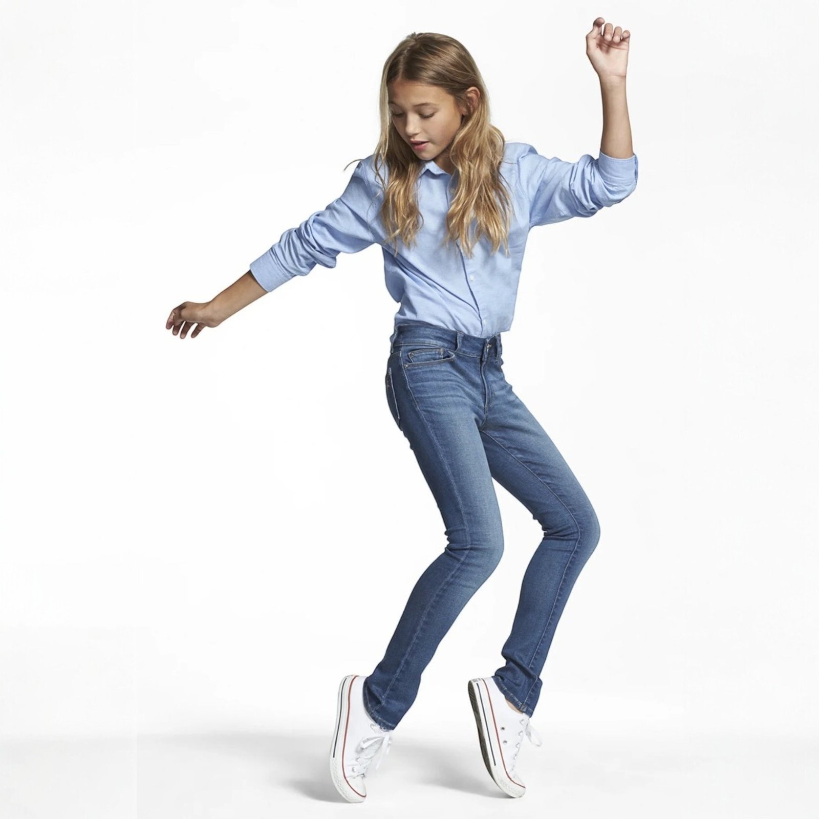 DL1961 Girls Chloe Mid Rise Skinny Jeans