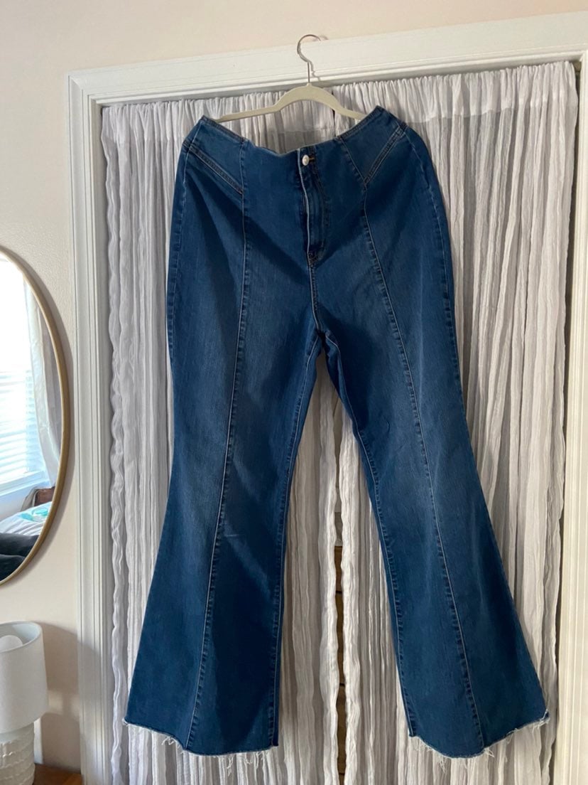 Free People flare wide leg jeans