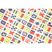 70s Vintage Maritime Signal Flags Semaphore Print Shirt L