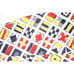 70s Vintage Maritime Signal Flags Semaphore Print Shirt L