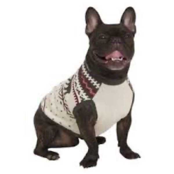 Lands End Dog Sweater Size XL Nordic Print NEW # G234