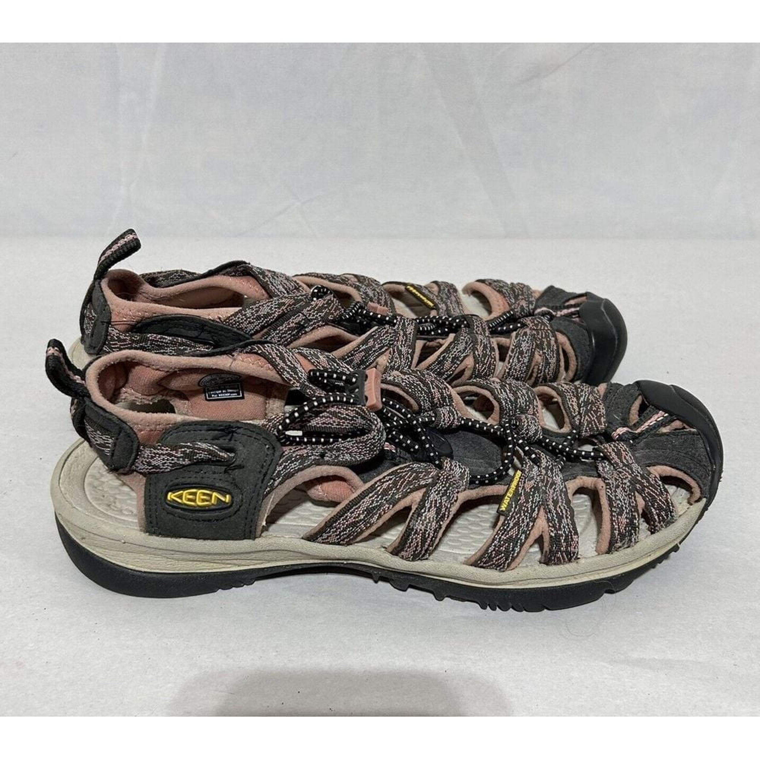 Keen Whisper Hiking Trail Sandals Women's Size 7 Pink Drawstring Sport Shoes
