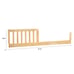 DaVinci Toddler Bed Conversion Kit (M3099) in Natural