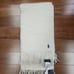 Polo Ralph Lauren Cashmere Wool Cream Fringe Scarf W/ Purple Pony 183 CM X 50 CM