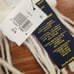 Polo Ralph Lauren Cashmere Wool Cream Fringe Scarf W/ Purple Pony 183 CM X 50 CM