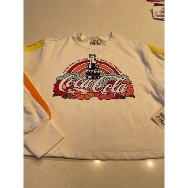 Coca-Cola womens small sweatshirt new with tags I’d like to buy a world of Coke