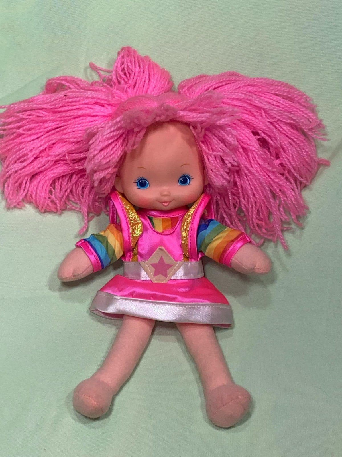 Rainbow Brite Hallmark Vintage Tickled Pink Doll 10 1983 No Shoes