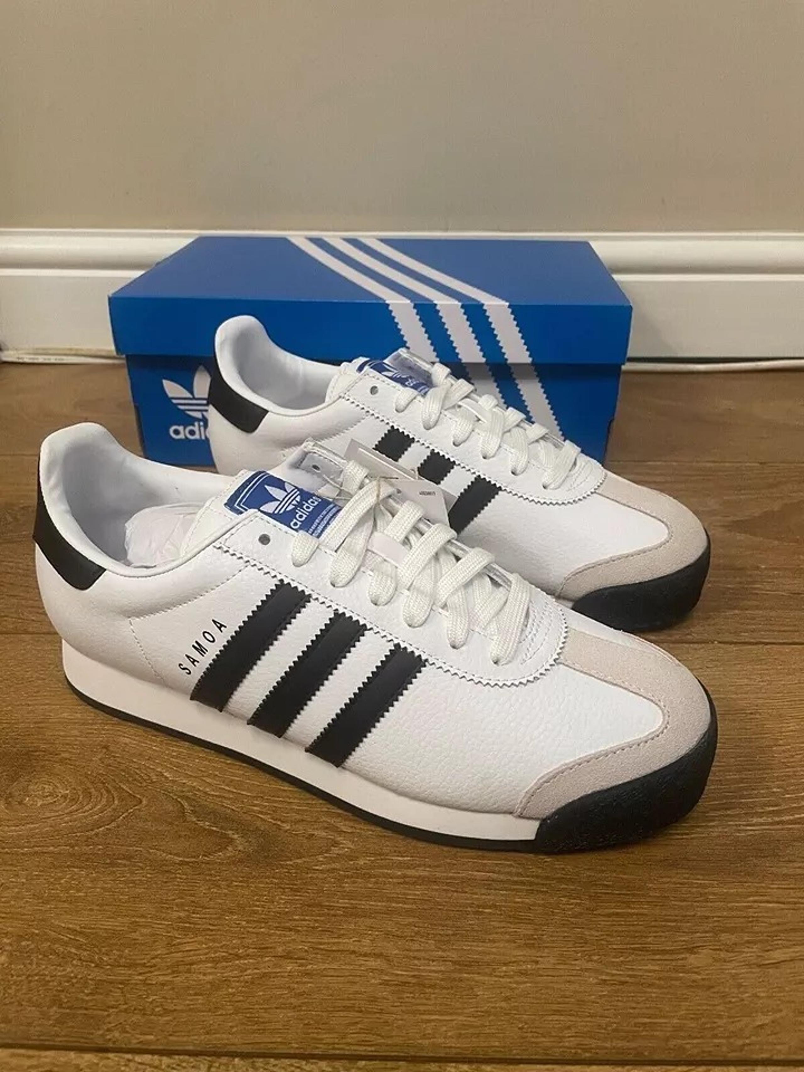 adidas Originals Men's SAMOA Cloud White 675033 Shoes Sneakers New Sz 9
