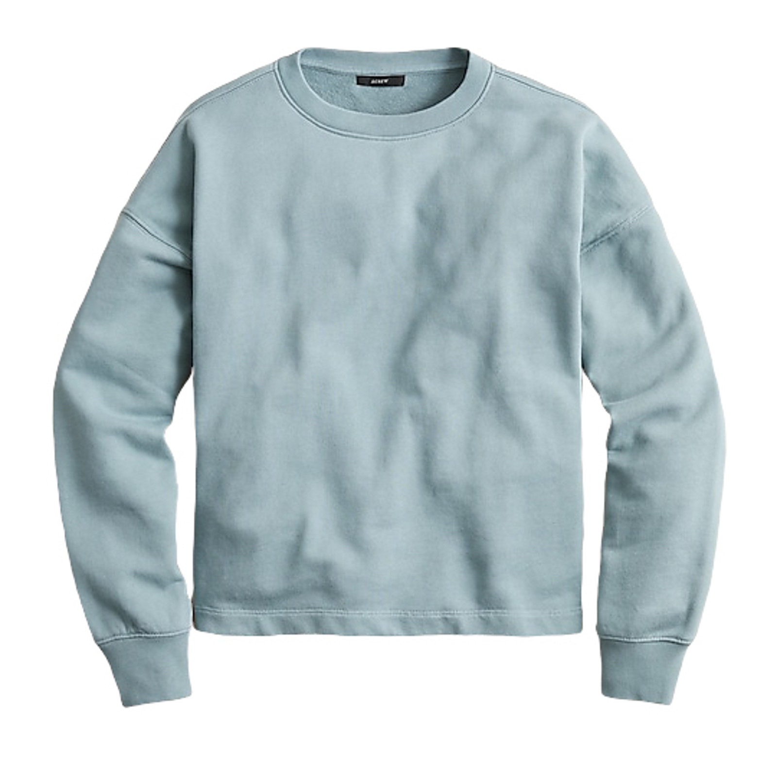 J.Crew University Terry Cropped Crewneck Sweatshirt NEW XL