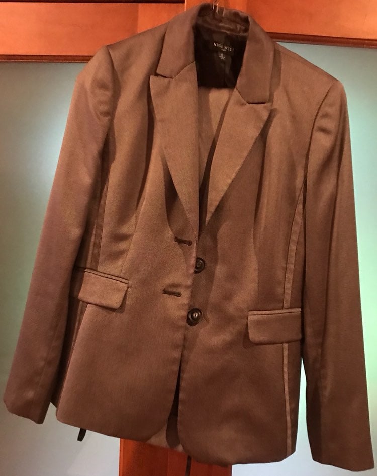 Nine West 2-piece Taupe Pant Suit