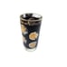 Vtg Libby Black & Gold Roman Coin Pattern Glasses Set Of 8