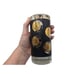 Vtg Libby Black & Gold Roman Coin Pattern Glasses Set Of 8