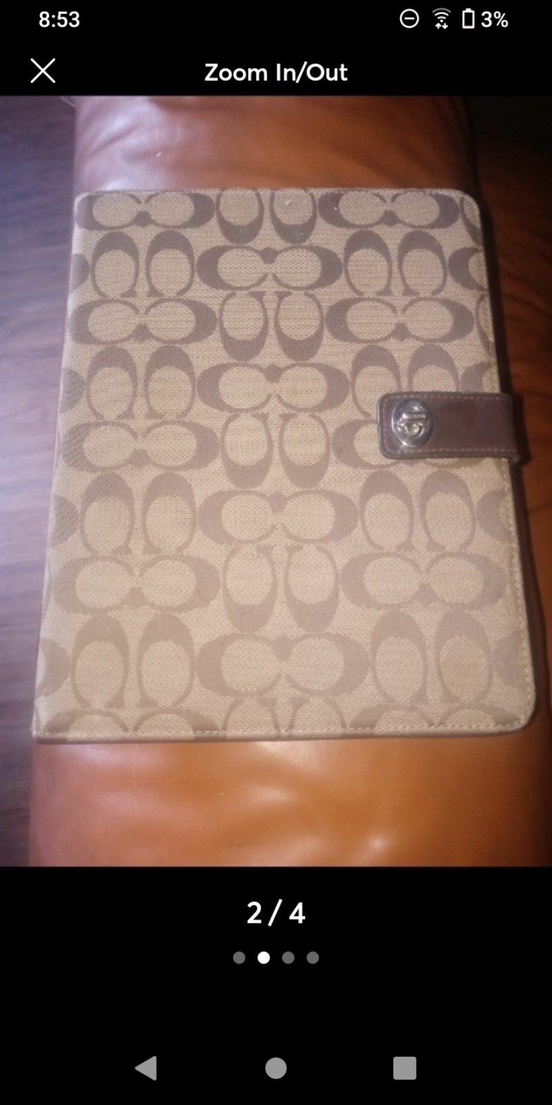 Coach ipad case authentic limited time designer item