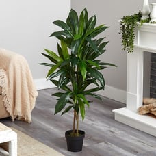 Nearly Natural 48 Dracaena Silk Plant (Real Touch) Green
