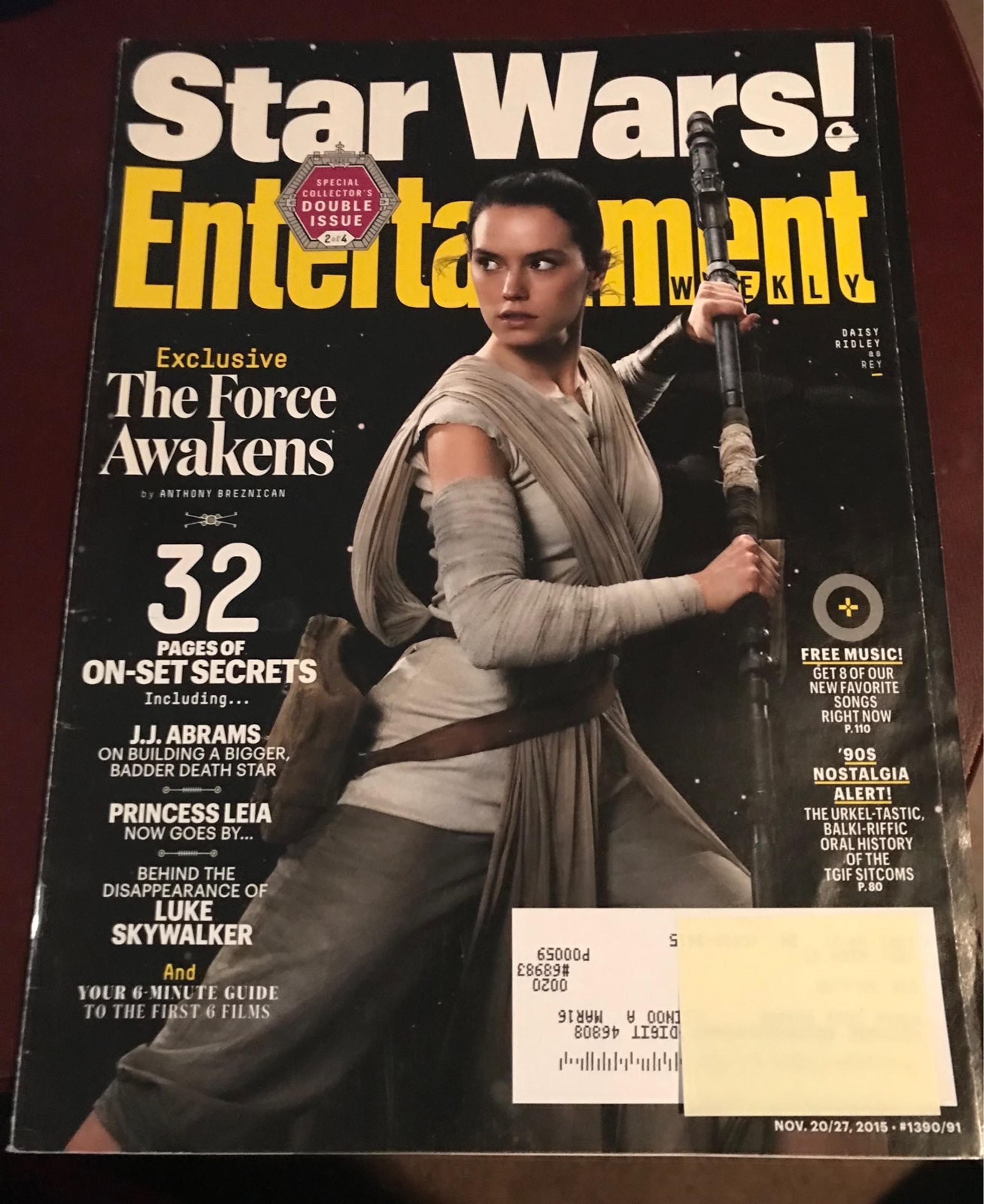 Entertainment Weekly #1390/91 Nov. 20/27 2015 Star Wars