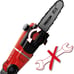 Einhell Power X-Change 18-Volt Cordless Pole Chain Saw with Battery and Charger