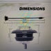 3/4 Inch Round Side Marker Clearance Lamp Sealed Indicator SMD Lights w/ Plug