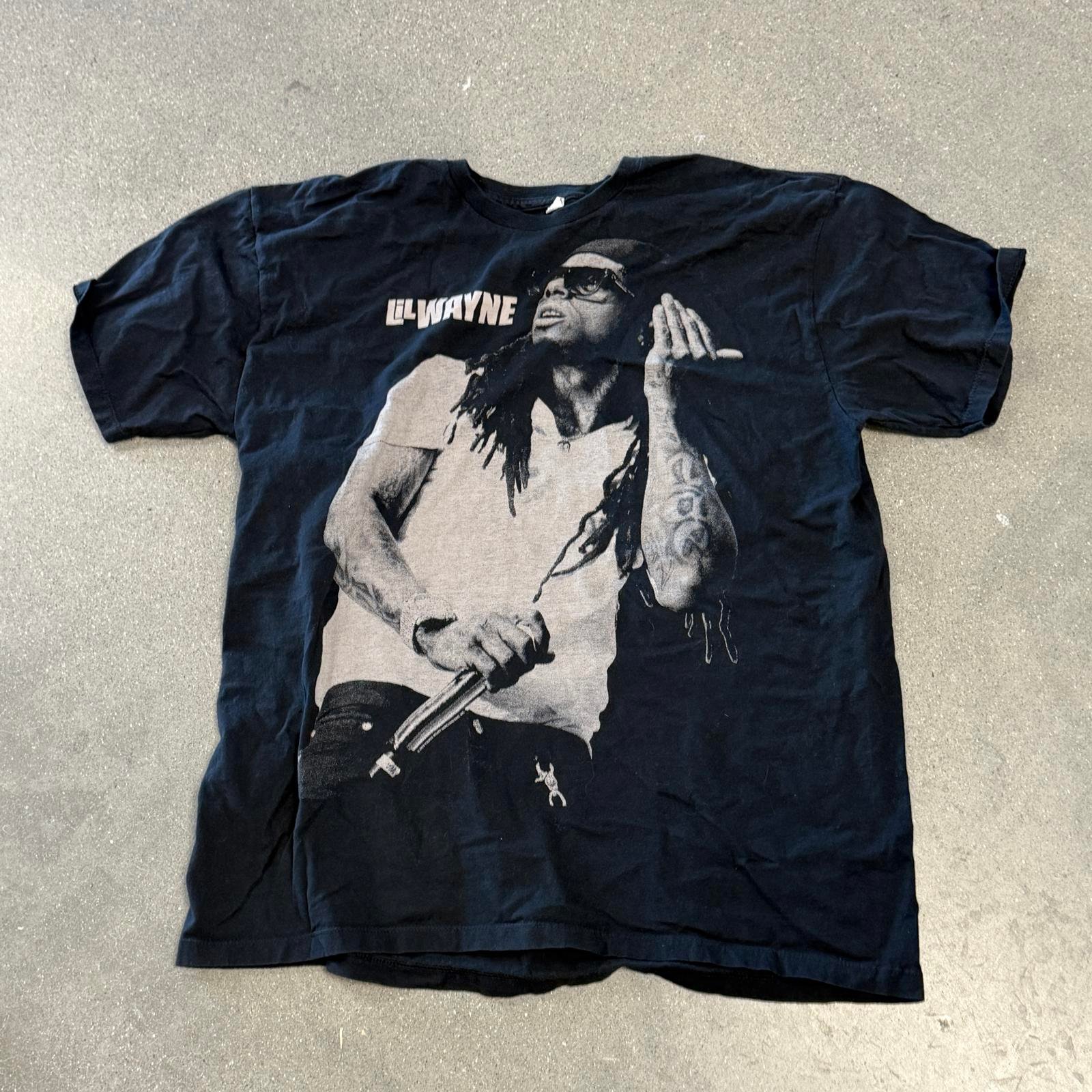 Vintage Lil Wayne Tour T Shirt Black Mens XL Alstyle Tag