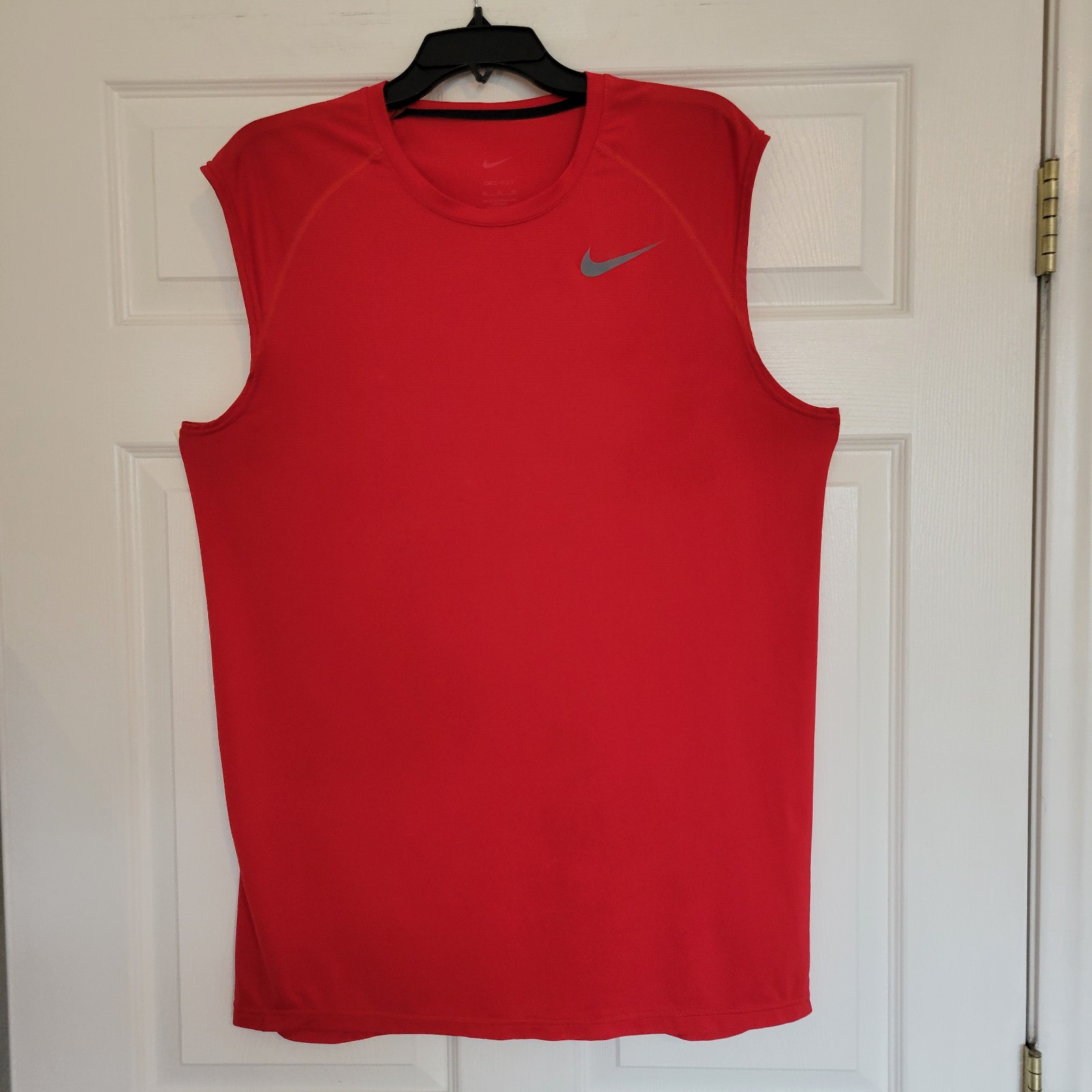 Nike Dri-Fit Red Mesh Vented Sleeveless Athletic Tank-Top Size XL