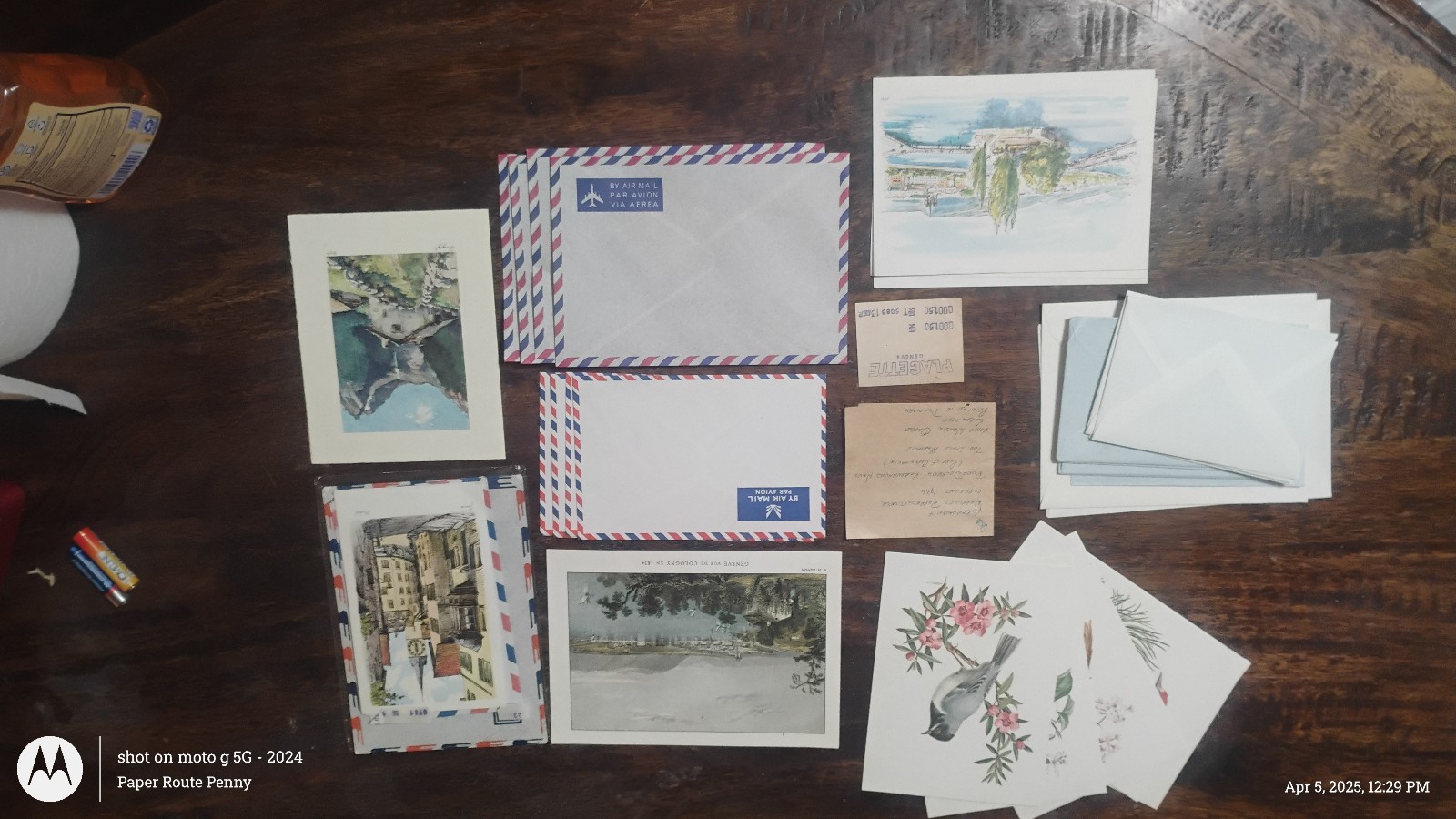 1960s Stationary, Envelopes, and Postcards.