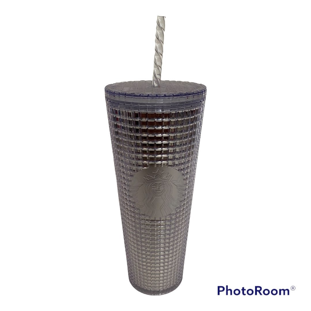 Starbucks Silver Grid Disco Christmas Holiday 2020 Cold Cup Tumbler 24oz