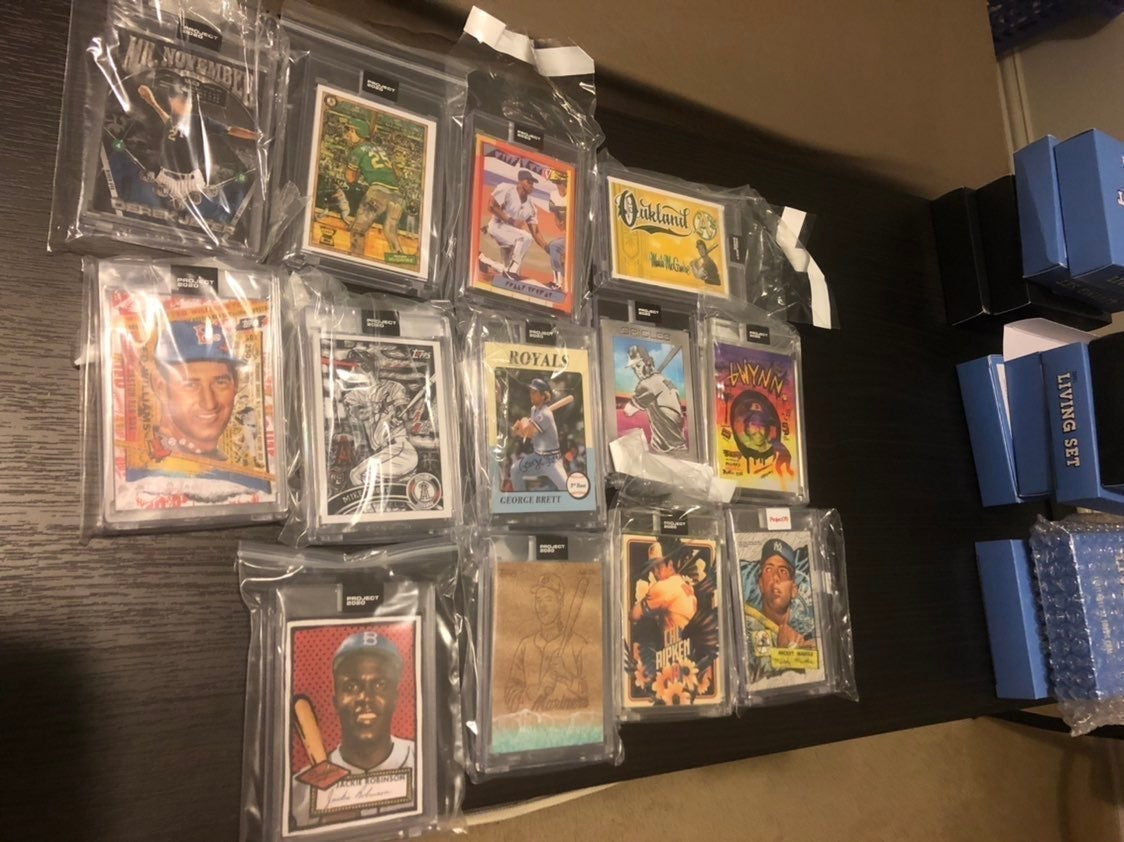 Lot of 13 Topps project cards!