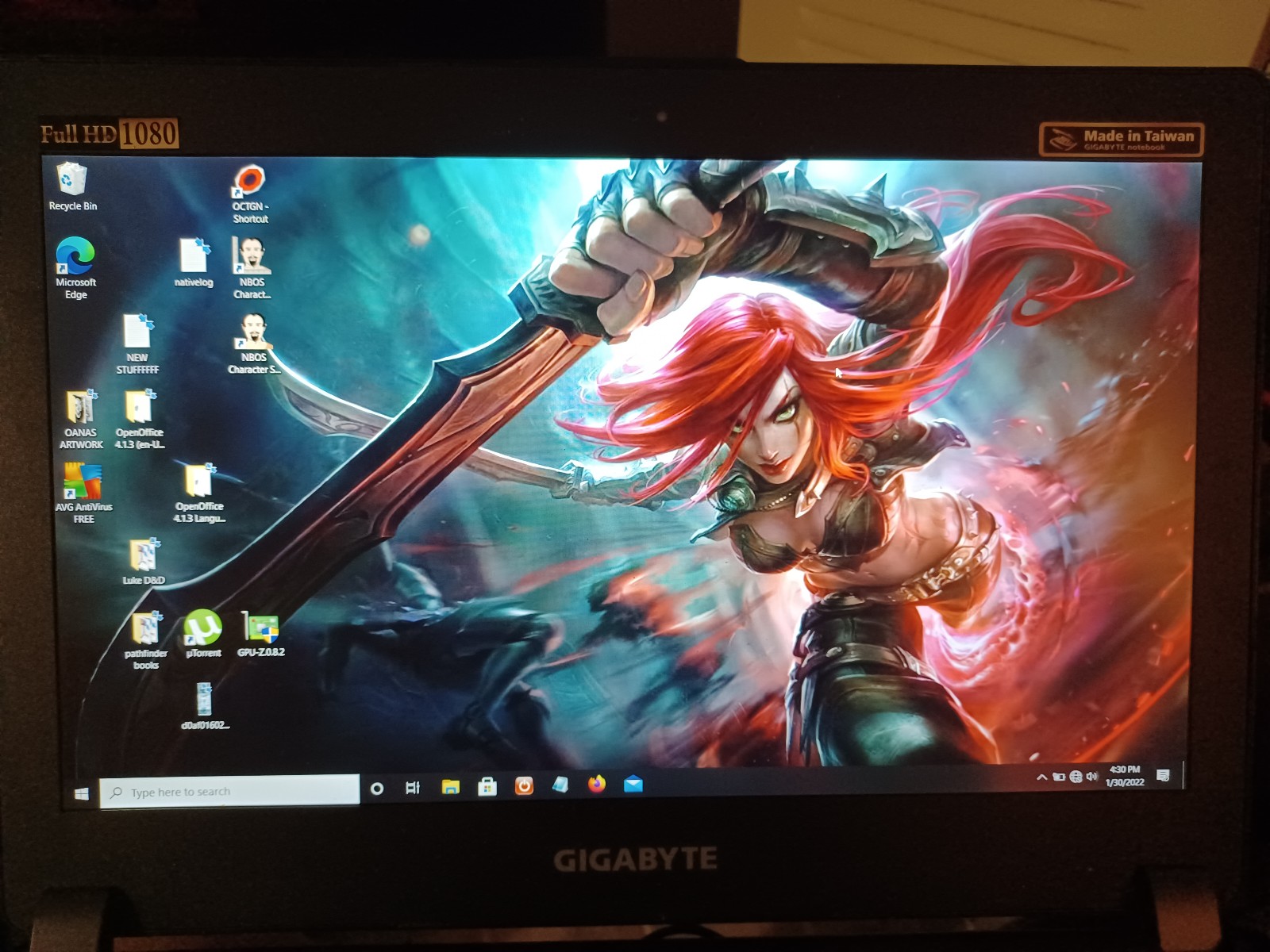 Gigabyte laptop