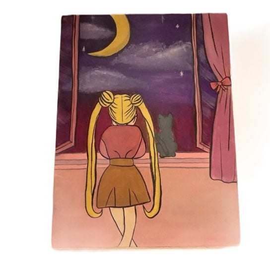 Sailor Moon Painting on Canvas