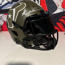 John Metchie Salute to Service Autographed Full size helmet