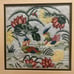 Framed Needlepoint & Petit Point Birds & Flowers Professionally Framed Lovely!