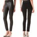 Paige Paloma Black Leather Ponte Legging Pants Size XS