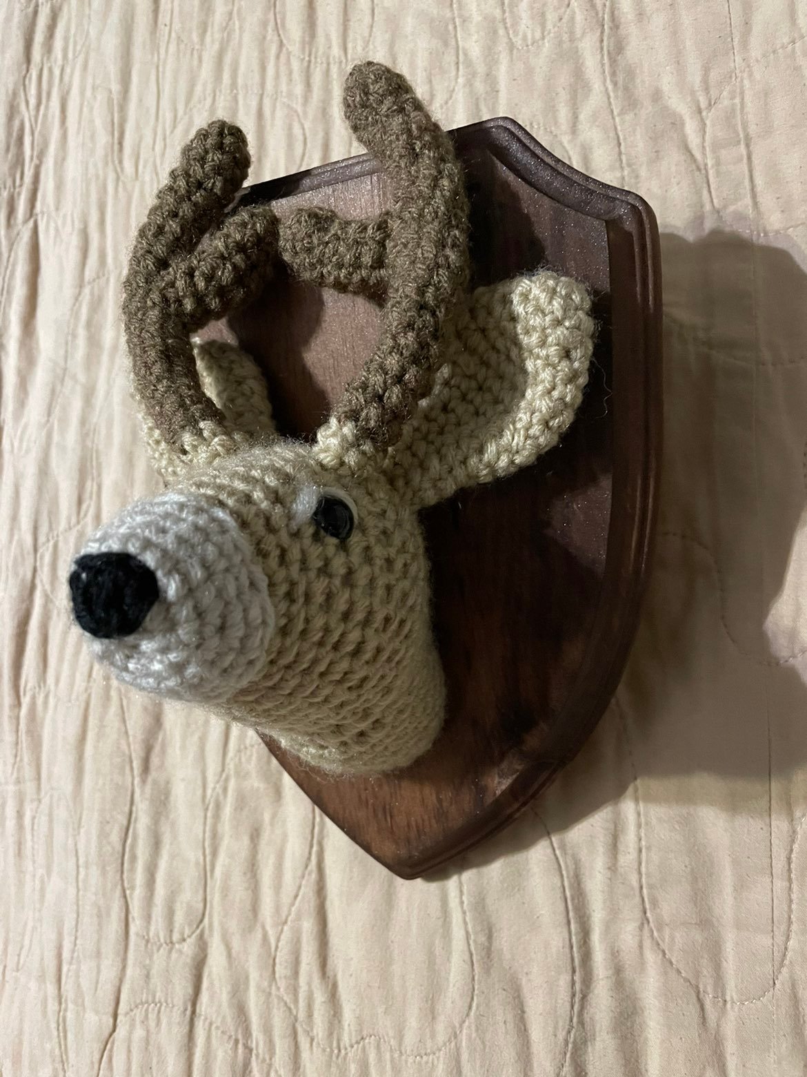 Crochet deer head
